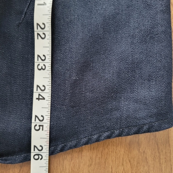 Venezia Jeans Women Full Zip Jacket Size 14 Blue Denim Stretch Biker Lightweight - Picture 6 of 10